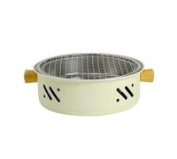 Grille de table portable, petite grille de barbecue, barbecue à charbon portable, grill de camping anti-adhésif sans fumée pour la maison et la table