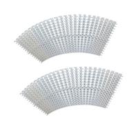 Grille de trop-Plein de Piscine Durable 18 x 100 cm - Lot de 2 grilles de Drainage en Plastique, grilles de gouttière emboîtables pour Un Drainage Efficace des eaux intér