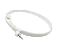 Grille de ventilateur électrique en maille fixe, pour grille de ventilateur à anneau, pour petit ventilateur de sol, vis créoles en plastique de 40,6 cm (blanc)
