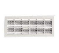 Grille de ventilation 108x254 mm, avec moustiquaire, à visser ou à coller - B111 NICOLL