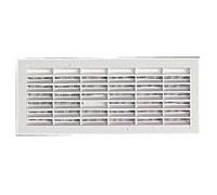 Grille de ventilation 108x314mm, avec moustiquaire, à visser ou à coller - B211 NICOLL