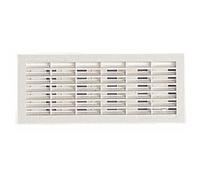 Grille de ventilation 112x318mm, à visser ou à coller, 155cm2 - FB201 NICOLL