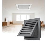 Grille de Ventilation 14x14 avec Filtre, pour Conduit Mural et Plafond, Grise, Assure Une Ventilation et Une Filtration constantes, idéale pour la Maison et Le Bureau.