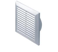 Grille de ventilation 165 x 165 mm fi 150 mm blanc grille T27