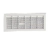 Nicoll 71691 Grille Simple 150 rectang AV. moust b161, Blanc