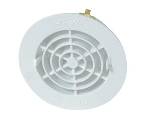 Grille de ventilation à encastrer aération intérieur à fermeture PVC D 100 mm blanc NICOLL 1FATM100