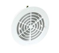 Nicoll 71669 Grille Ferm Adapt s/Tuyau 125 moust 1fatm125, Blanc
