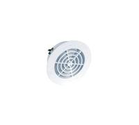 Nicoll Grille de ventilation 1GATM80 (71668) ronde à encastrer pour tube PVC Ø80 Blanc