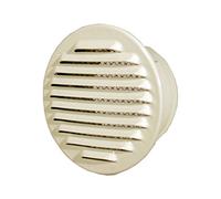 Grille de ventilation Aération à encastrer en aluminium blanc (diamètre 120 mm)