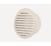 Grille de ventilation aération à encastrer en aluminium blanc (diamètre 80 mm)