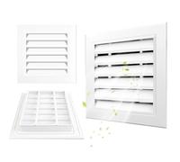 Grille De Ventilation Alliage en Aluminium, Grille D'aération Rectangulaire en Encastrer, pour La Ventilation des Placards Et des Chambres(200x200mm)