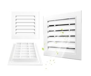 Grille De Ventilation Alliage en Aluminium, Grille D'aération Rectangulaire en Encastrer, pour La Ventilation des Placards Et des Chambres(200x200mm)