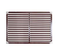 Grille de Ventilation Aluminium, Aérateur Murale Intérieur Extérieur, Grille d’Aération Antirouille avec Lames Horizontales, Cache Aération Design pour Maison, Salon, Cuisine(Brownish-red,60x180 cm)