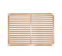 Grille de Ventilation Aluminium, Aérateur Murale Intérieur Extérieur, Grille d’Aération Antirouille avec Lames Horizontales, Cache Aération Design pour Maison, Salon, Cuisine(Coffee,60x120 cm)