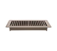 Grille de Ventilation au Sol 4x10 Pouces en Aluminium Réglage D'air | Design Encastré à Bords Arrondis, Résistance à Corrosion, pour Conduits Hvac Résidentiels et Travaux