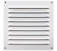 Grille de ventilation blanche avec moustiquaire - 200 x 200 mm NICOLL