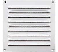 Grille de ventilation blanche avec moustiquaire - 200 x 200 mm NICOLL