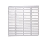 Grille de ventilation blanche avec moustiquaire - 400 x 400 mm