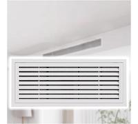 Grille de ventilation blanche personnalisable avec filtre amovible for salles de bains, sous-sols et garages -(910x910mm)