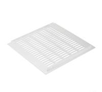 Grille de ventilation carrée en alliage d'aluminium pour la circulation de l'air de placard - 300 mm x 300 mm avec ailette résistante à la rouille (noir)