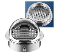 Grille de Ventilation,Chapeau de Cheminée Anti Pluie,Hotte de Ventilation 50mm 60mm 70mm 80mm 90mm 100mm 110mm 120mm Réglable Chapeau de Pluie de Toit,Chapeau de Conduit(50mm/2in)