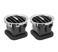Grille de Ventilation Convient pour Opel Corsa D Adam 2201099 13417363 13365420 Intérieur de voiture Tableau de bord Air Climatiseur Sortie(2Pcs Full Chrome)