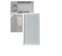 Grille de ventilation d'armoire - Couvercle d'aération de cuisine en alliage d'aluminium, couvercles d'aération décoratifs muraux, for compteur de gaz et(60x25cm/23.6x9.8in)