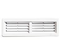 Grille de ventilation de porte En plastique ASA de qualité supérieure Blanc 220 x 55 mm Pour améliorer la ventilation de la salle de bain, de la cuisine