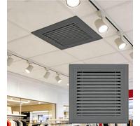 Grille de Ventilation de qualité supérieure 22 x 24 po - Grille de Ventilation en Aluminium Gris pour Plafond et Mur, Grille de Reprise d'air en Acier embouti Plat antirouille, Design Modern