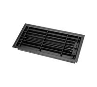 Grille de ventilation de voûte avec large cadre de montage - CB-tec Noir, 49 x 19 cm