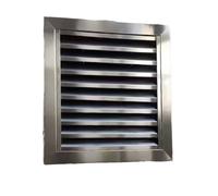 Grille de ventilation décorative en acier inoxydable 304, registre d'air robuste for murs et plafonds.(55x55cm(21.7x21.7in))