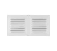 Grille de ventilation en acier inoxydable avec couvercle d'aération 300 x 150 mm Contrôle du flux d'air pour chauffage CVC ou plafonniers latéraux Noir