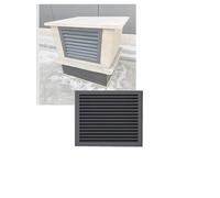 Grille de Ventilation en alliage d'aluminium, persiennes à 45 °, for échappement de climatiseur, grille d'aération décorative en maille for intérieur et extérieur(Grey,40x50cm/15.7x19.7")