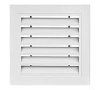Grille de ventilation en aluminium, 200 x 200 mm, persienne imperméable à la pluie, refroidissement efficace du flux d'air, design résistant aux animaux, pour porte d'abri de grenier (200 x 200 mm)