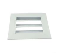 Grille de ventilation en aluminium résistant aux intempéries pour maison, restaurant, hôtel, atelier, utilisation intérieure et extérieure, blanc (200 x 200 mm)