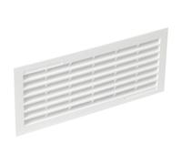 Grille de ventilation en applique rectangulaire 84x230mm - NICOLL - 1B111 - Blanc