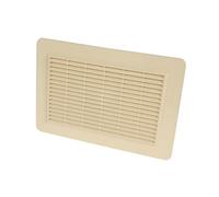 Nicoll Grille de ventilation en applique rectangulaire pour façades 200 cm² Sable 1GAPM2