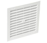 grille d'aération - a visser ou à coller - classique - carrée simple - nicoll 1b114