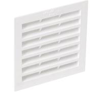 Nicoll Grille d'aération 1B64 – classique, carrée simple, à visser ou à coller