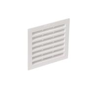 Nicoll Grille d'aération 1B64 – classique, carrée simple, à visser ou à coller