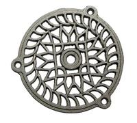 Grille de ventilation en fonte fixe - JARDINIER MASSARD - Ronde Ø 130mm - Matières Fonte - Type de pose Fixe