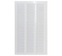 Grille de ventilation en métal 35x50cm avec filet anti-insectes - Ventilation et Entrée d'air (35x50cm, Blanc)