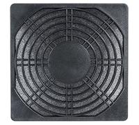 Grille de Ventilation en Plastique avec Filtre Noir 80 mm