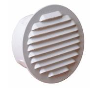 Grille de ventilation extérieur à encastrer - blanc - diamètre 120 mm AUTOGYRE