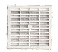 Grille de ventilation extérieure à sceller, avec moustiquaire, 144x144, 100cm2 NICOLL