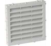Grille de ventilation extérieure à sceller, avec moustiquaire, 144x144, 100cm2 - M114 NICOLL