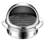 Grille de Ventilation extérieure en Acier Inoxydable, Protection Contre Les intempéries et la Pluie for Les conduits d'évacuation de Cuisine et de Salle de Bain.(8cm12x7.5x3.5cm)