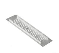 Grille de ventilation fabriquée en alliage d'aluminium - Convient pour les portes d'armoire, les panneaux de garde-robe et les aérations de boîtier pour une circulation d'air constante (A)