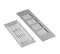 Grille de ventilation fabriquée en alliage d'aluminium - Convient pour les portes d'armoire, les panneaux de garde-robe et les aérations de boîtier pour une circulation d'air constante (B)