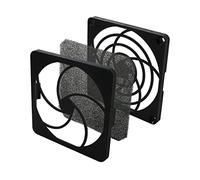 Grille de Ventilation + Filtre à poussière 80x80mm 45ppi 3 Parties Filtre à Visser